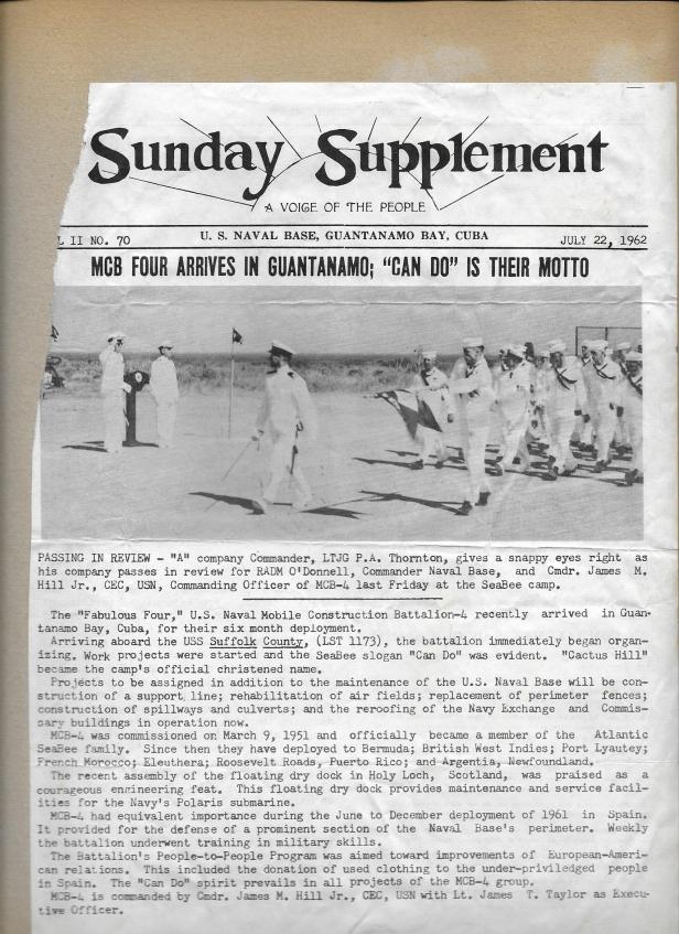 MCB4 arrival GTM 1962